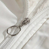 מעיל פאפר חורפי עם קפוצ'ון פרוותי וגזרה נפוחה