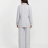 Relaxed Button Shirt and Straight Leg Trouser Set for Modern Comfort