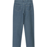 High Waist Straight Leg Denim Trousers