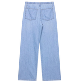 High Waist Wide Leg Denim Trousers for Everyday Style