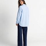 Classic Button Front Shirt with Relaxed Fit