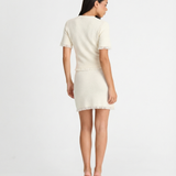 Decorative Bow Top and Mini Skirt Set