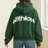 קפוצ'ון אוברסייז עם הדפס גב בסגנון אורבני