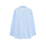 Classic Button Front Shirt with Relaxed Fit