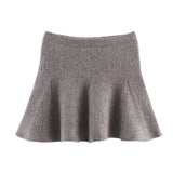 Knit Sweater and Flared Mini Skirt Set for Cozy Modern Style