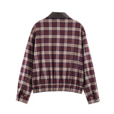 Check Shirt and Pleated Mini Skirt Set for Effortless Style