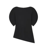 Asymmetric Puff Sleeve Top with Modern Silhouette