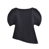 Classic Puff Sleeve Blouse with Relaxed Fit