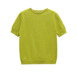Classic Short Sleeve Knit Top for Everyday Wear