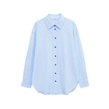 Classic Button Front Shirt with Relaxed Fit
