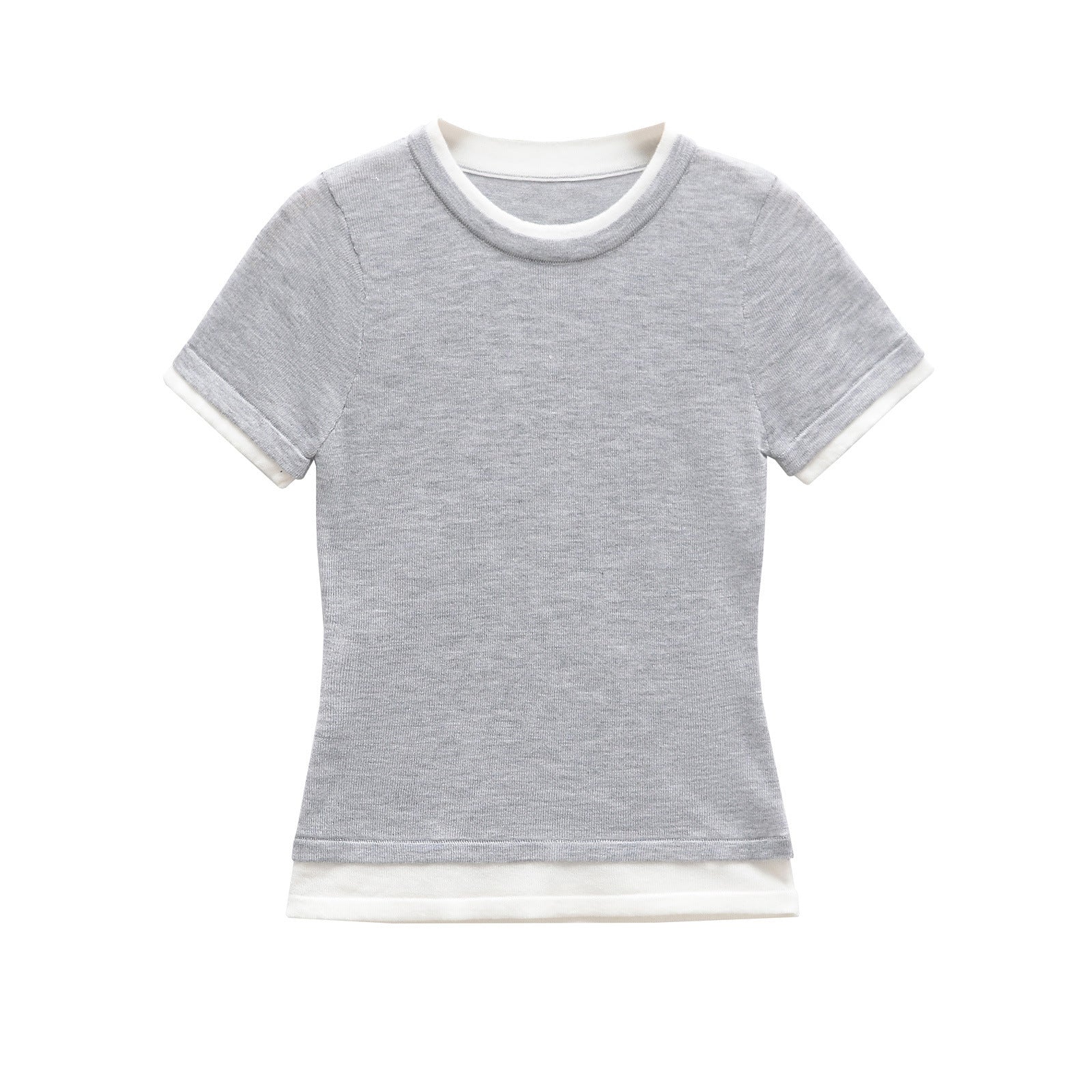 Fitted Short Sleeve T Shirt with Clean Silhouette
