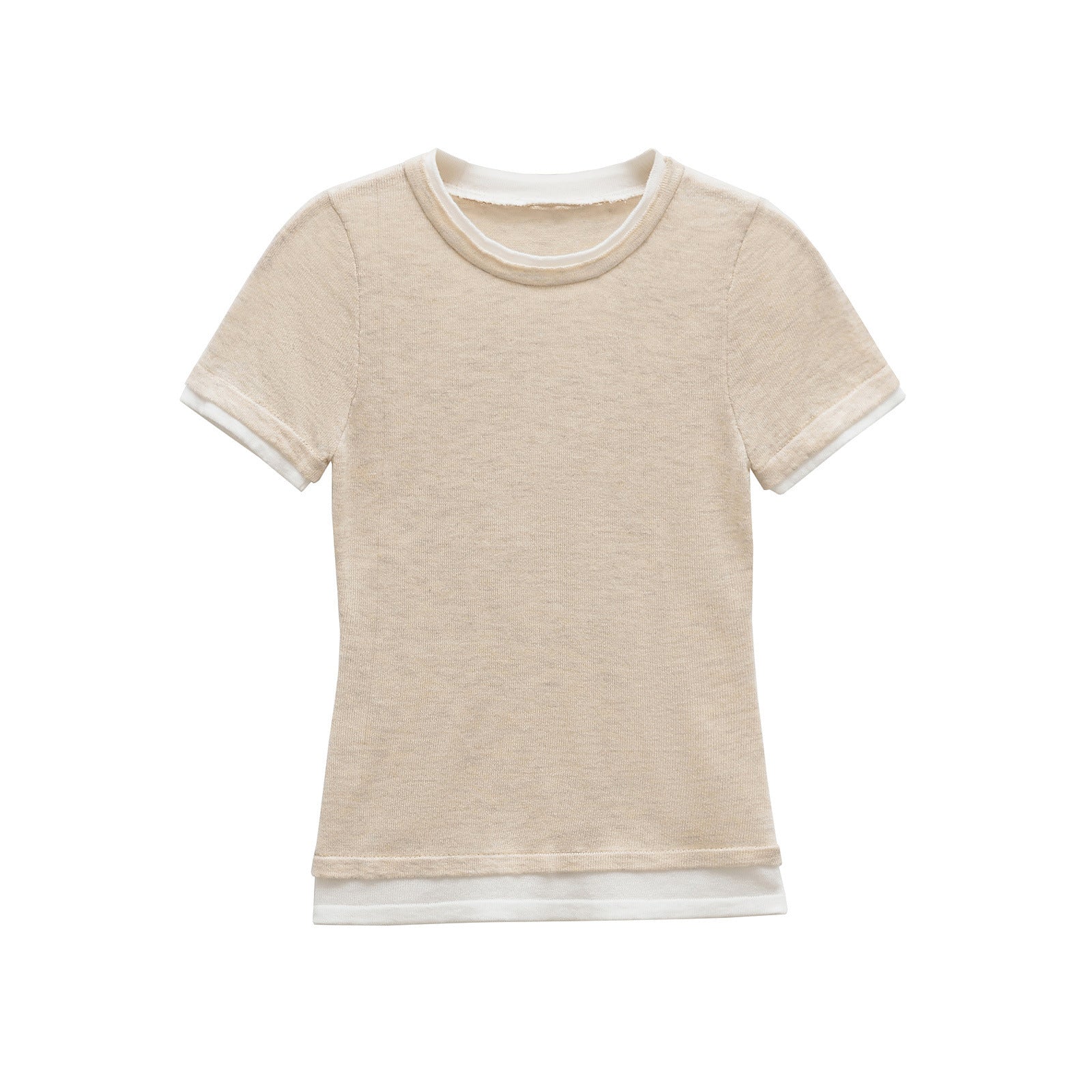 Fitted Short Sleeve T Shirt with Clean Silhouette