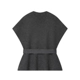 Belted Short Sleeve Top and Midi Skirt Set for Elegant Everyday Wear