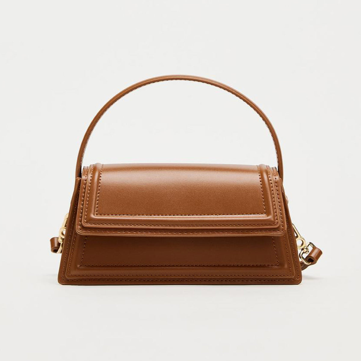 Mini Top Handle Shoulder Bag with Structured Design