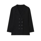 Button Front Blazer and Midi Skirt Set for Timeless Elegance