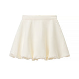 Short Sleeve Button Top and Flared Mini Skirt Set for Elegant Style