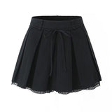 Buttoned Vest and Mini Skirt Set