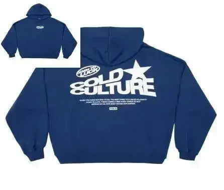 קפוצ'ון אוברסייז עם הדפס תַרְבּוּת מודרני