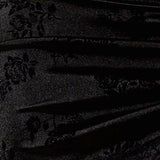 שמלת מיני מחטבת מבד סאטן מודפס עם כתפיות דקות