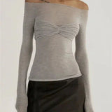 טופ רשת שקוף עם חזיית קפלים מובנית