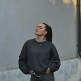 סוודר אוברסייז רך ומחמם בגזרה קלאסית