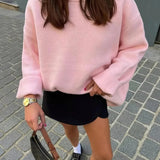 סוודר אוברסייז רך ומחמם בגזרה קלאסית