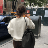 סוודר אוברסייז רך ומחמם בגזרה קלאסית